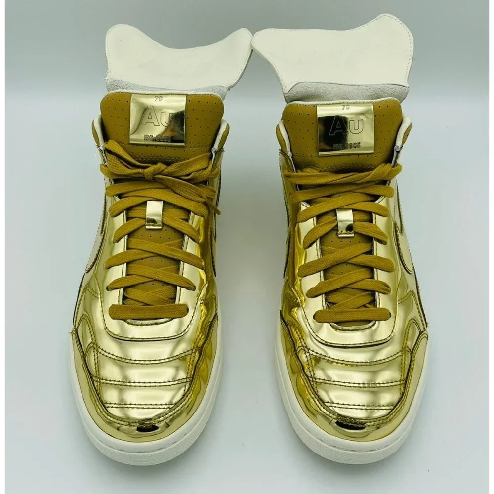 Nike Nsw Tiempo 94 Mid Sp 'Liquid Gold' Sz 10 - Picture 4 of 9